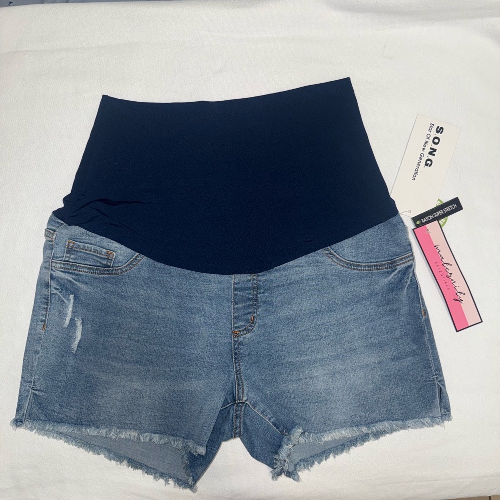 83-87) NWT SONG MATERNITY SHORT JEAN SIZE XL